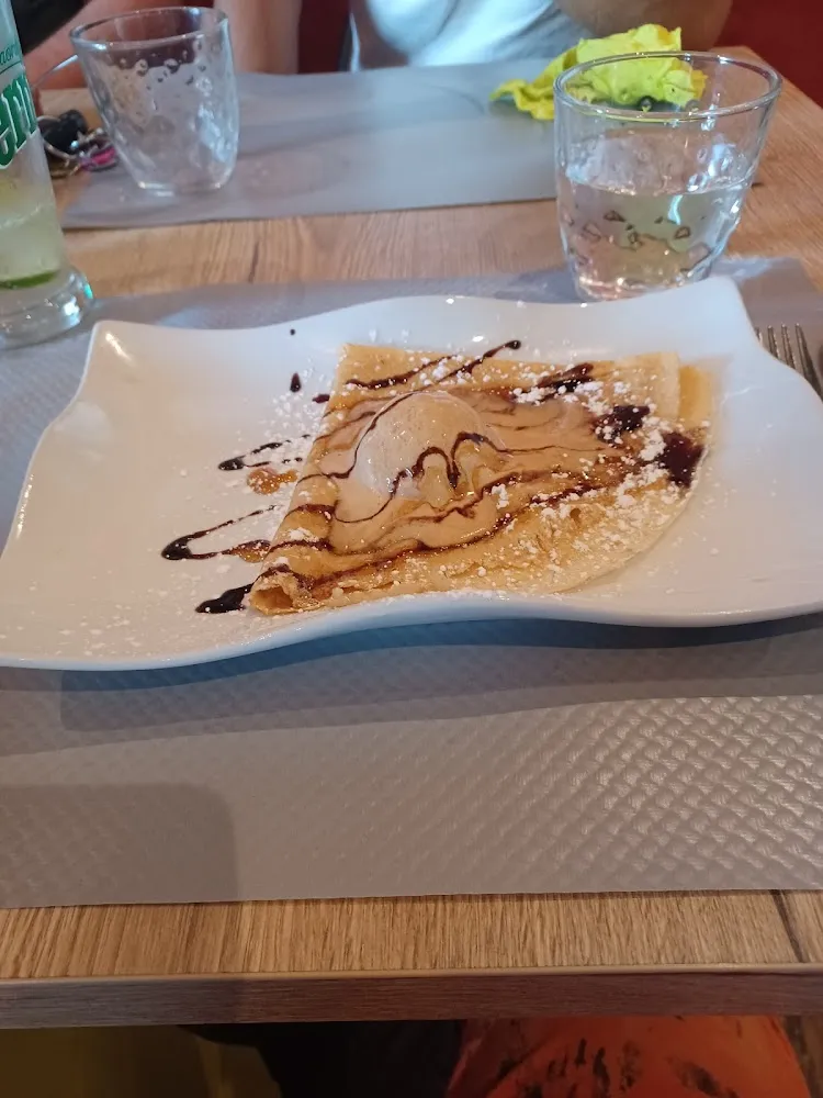 Crepe Glace Caramel